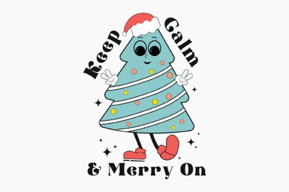 Christmas Keep Calm and Merry Svg Tree