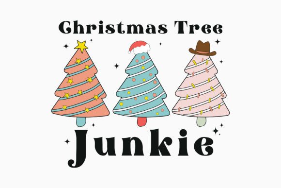 Christmas Tree Junkie Svg Western,santa