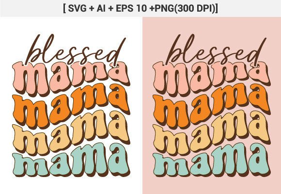 Free Mama Mothers Day Retro Sublimation