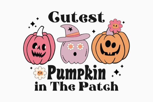 Halloween Cutest Pumpkin Retro Svg