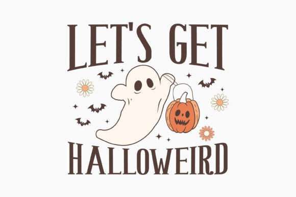 Halloween Let's Get Halloweird Retro
