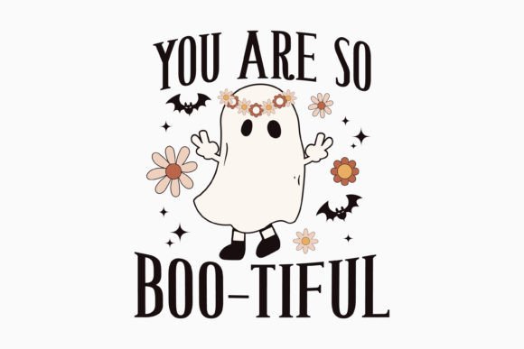 Halloween You Are so Bootiful Retro Svg