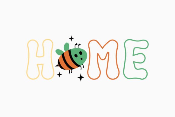 Home Bee Retro Bee Quotes Svg Design