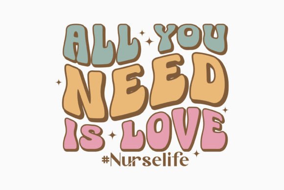 Nurse All You Need is Love Retro