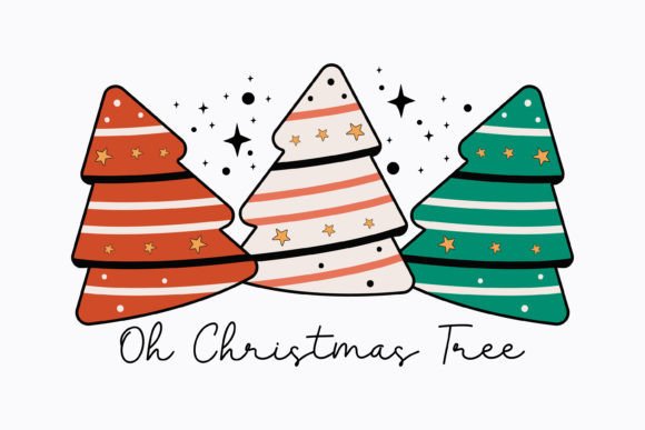 Oh Christmas Tree Christmas Retro Svg