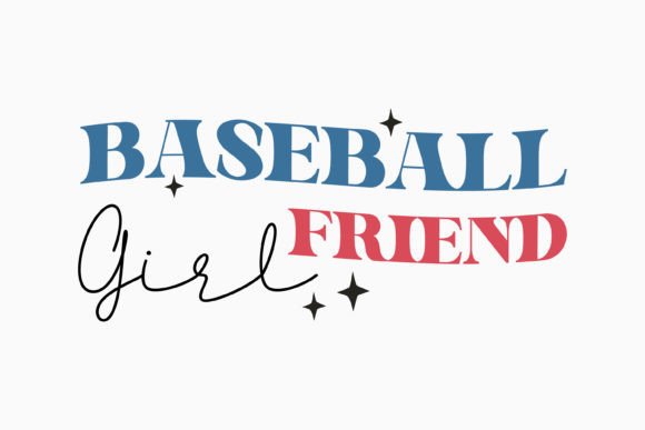 Retro Baseball Quote SVG Design Girl
