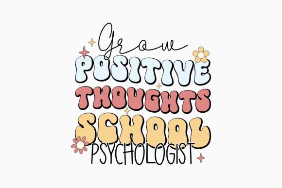 Retro Mental Health Quotes SVG Grow Posi