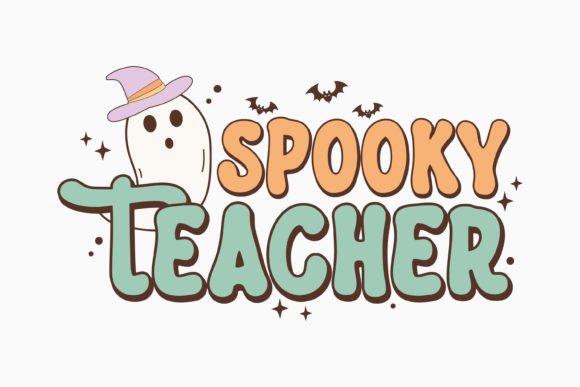 Spooky Teacher Halloween Retro