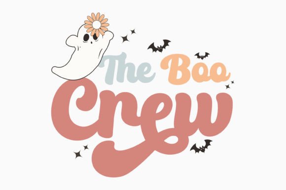 The Boo Crew Halloween Retro Svg